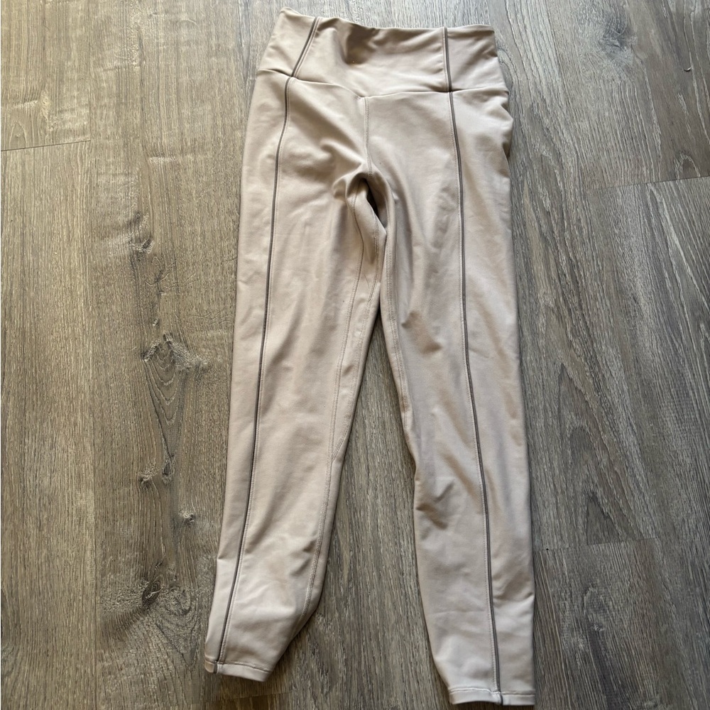 YPB Tan High-Waisted Leggings